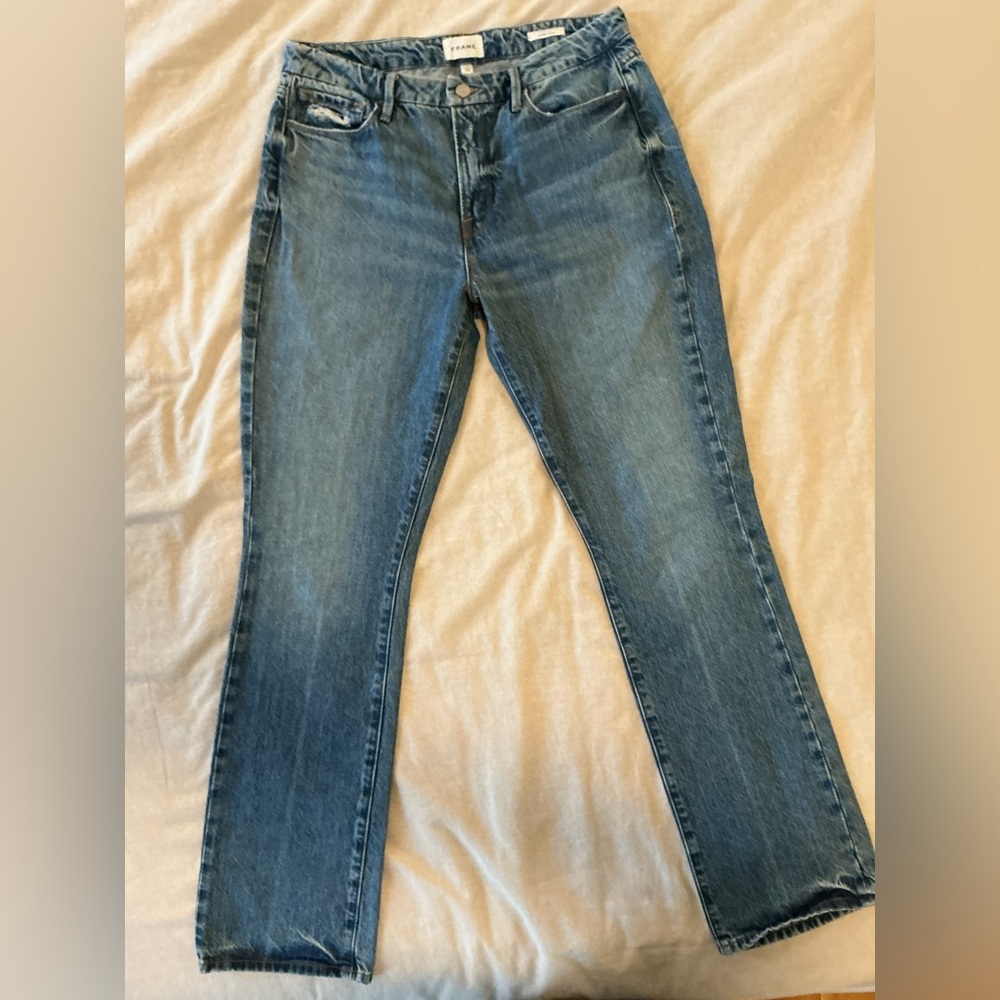 Frame Le Mini Boot Denim Women's  Blue Jeans